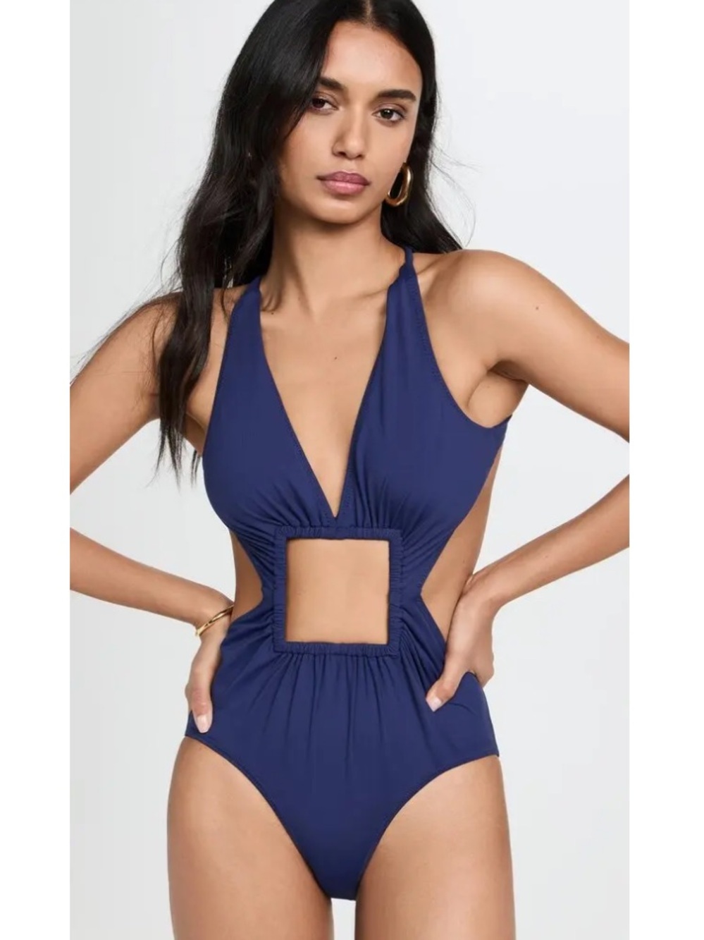 STAUD Liberty Navy One-Piece Swimsuit